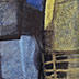 Farblandschaft V/4, 1992, Acryl, Pigmente auf MDF, 120x100 cm